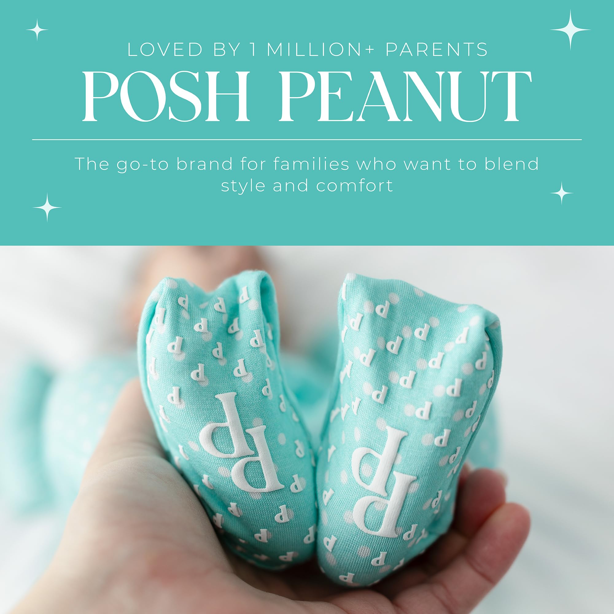 Posh Peanut prints and sizes cover newborn through toddler sleepers.