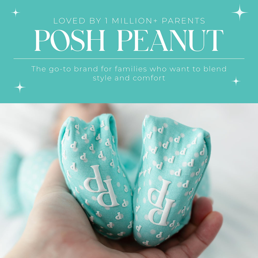 Posh Peanut prints and sizes cover newborn through toddler sleepers.