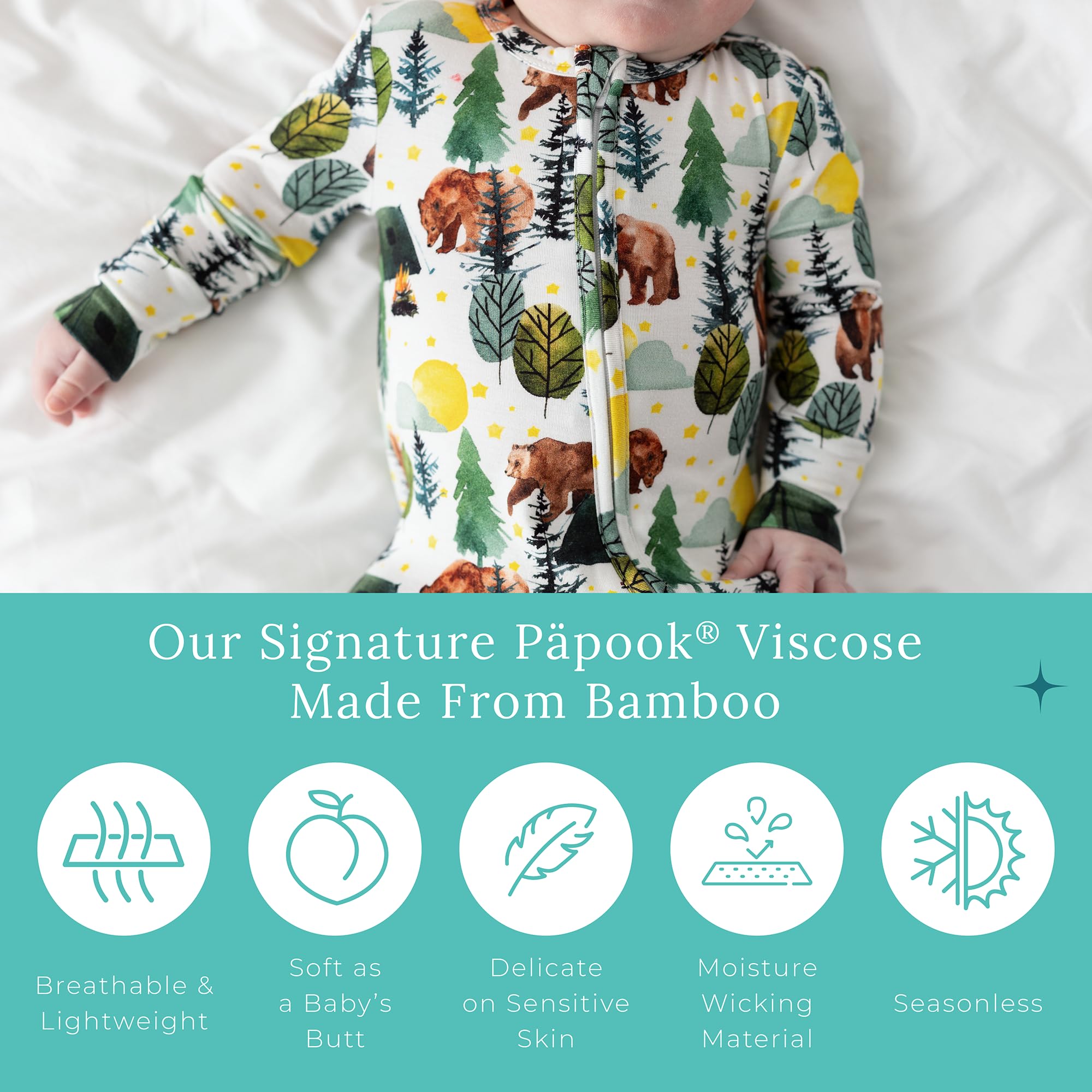 Posh Peanut newborn to toddler sleepers for growing kids.