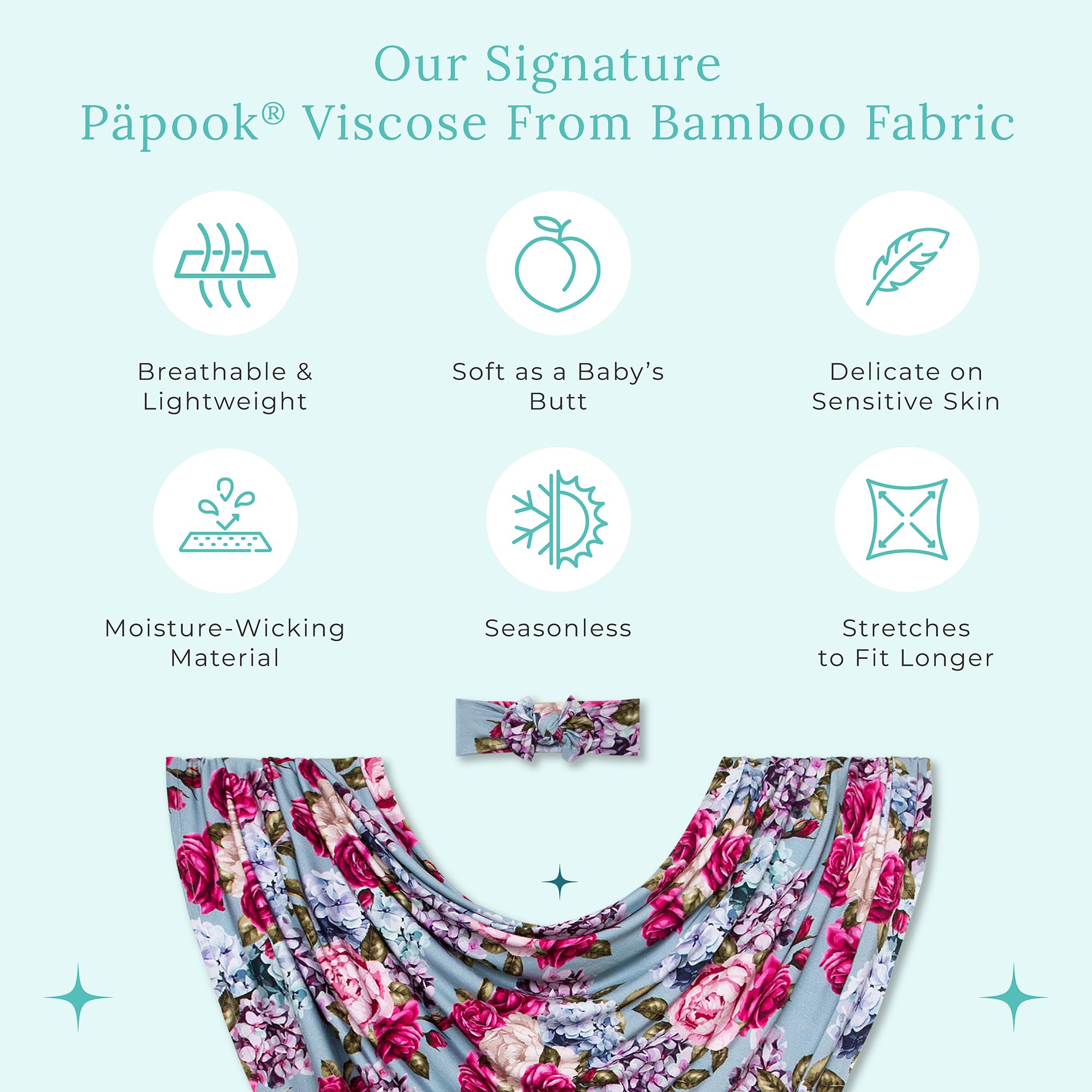 Posh Peanut nursing cover on-the-go with matching headband