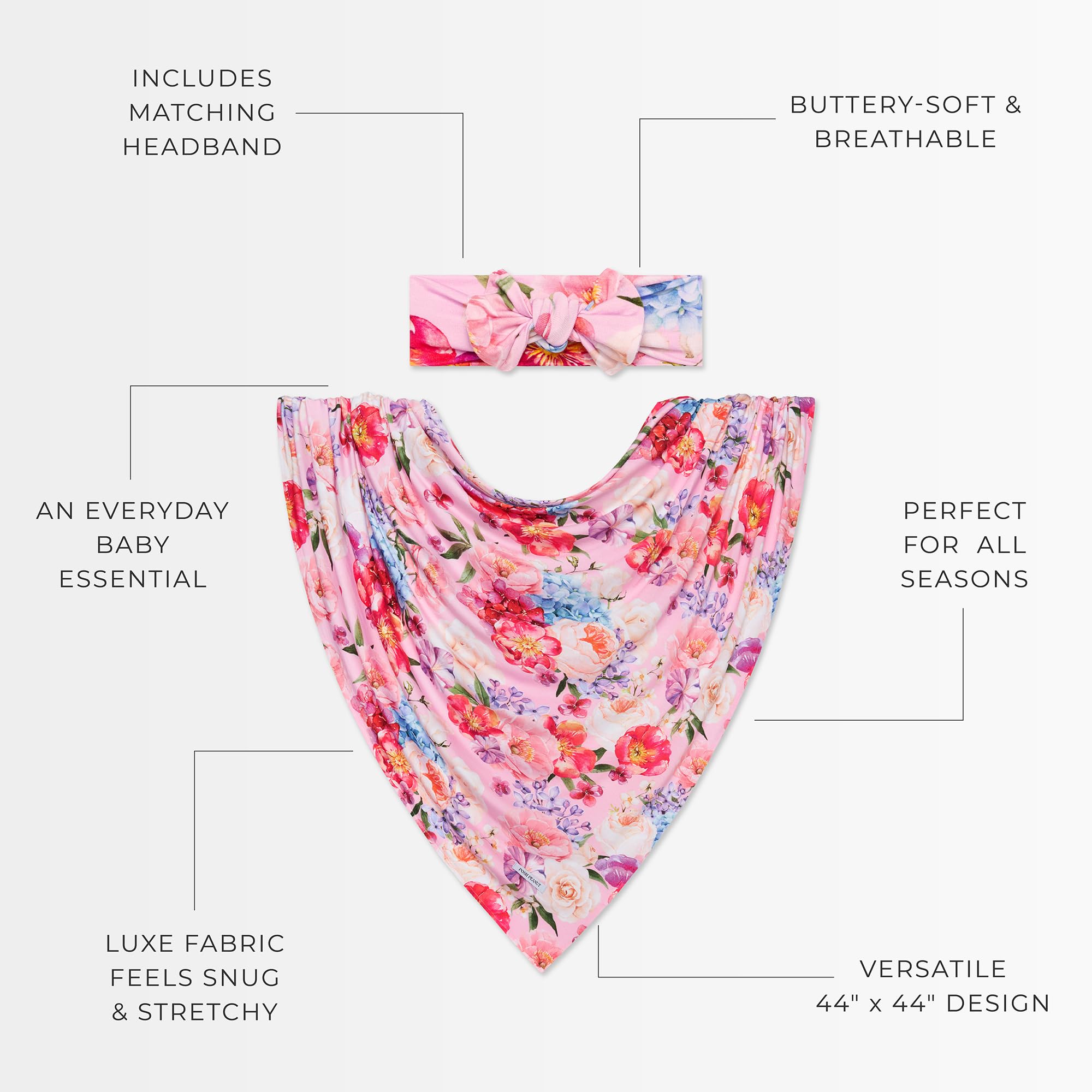 Posh Peanut nursing cover option with soft, versatile fabric.