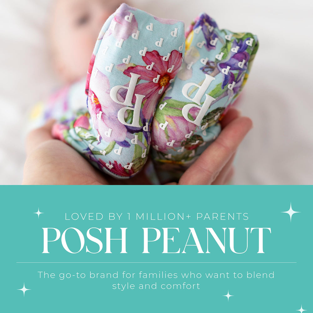Posh Peanut prints suite newborns through toddlers with playful options.