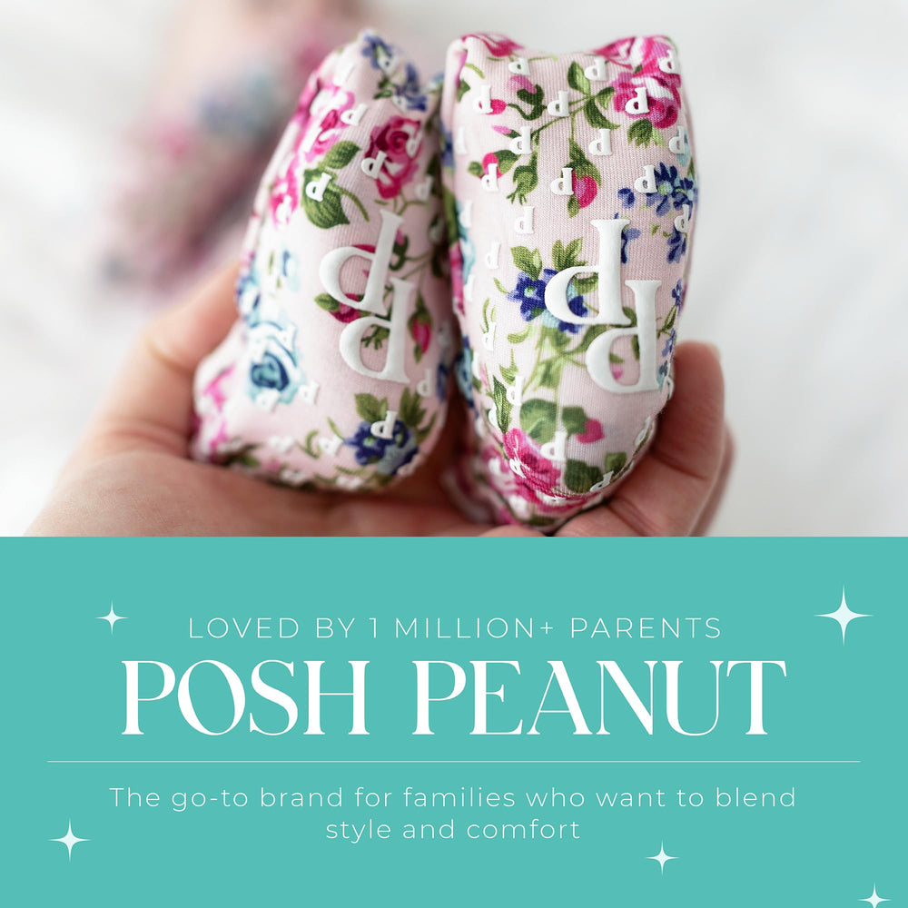Colorful prints and size range from newborn to toddler for versatile wear.