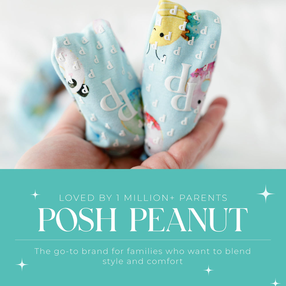 Posh Peanut reversible two-way zipper sleepers ease dressing and late-night checks.