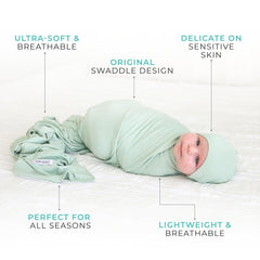 Posh Peanut Sage nursing cover demonstration showing lightweight privacy during feeding.