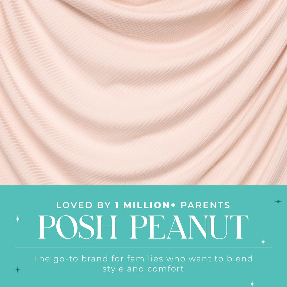 Posh Peanut Sandy Blush car-seat nap setup for portable coziness.