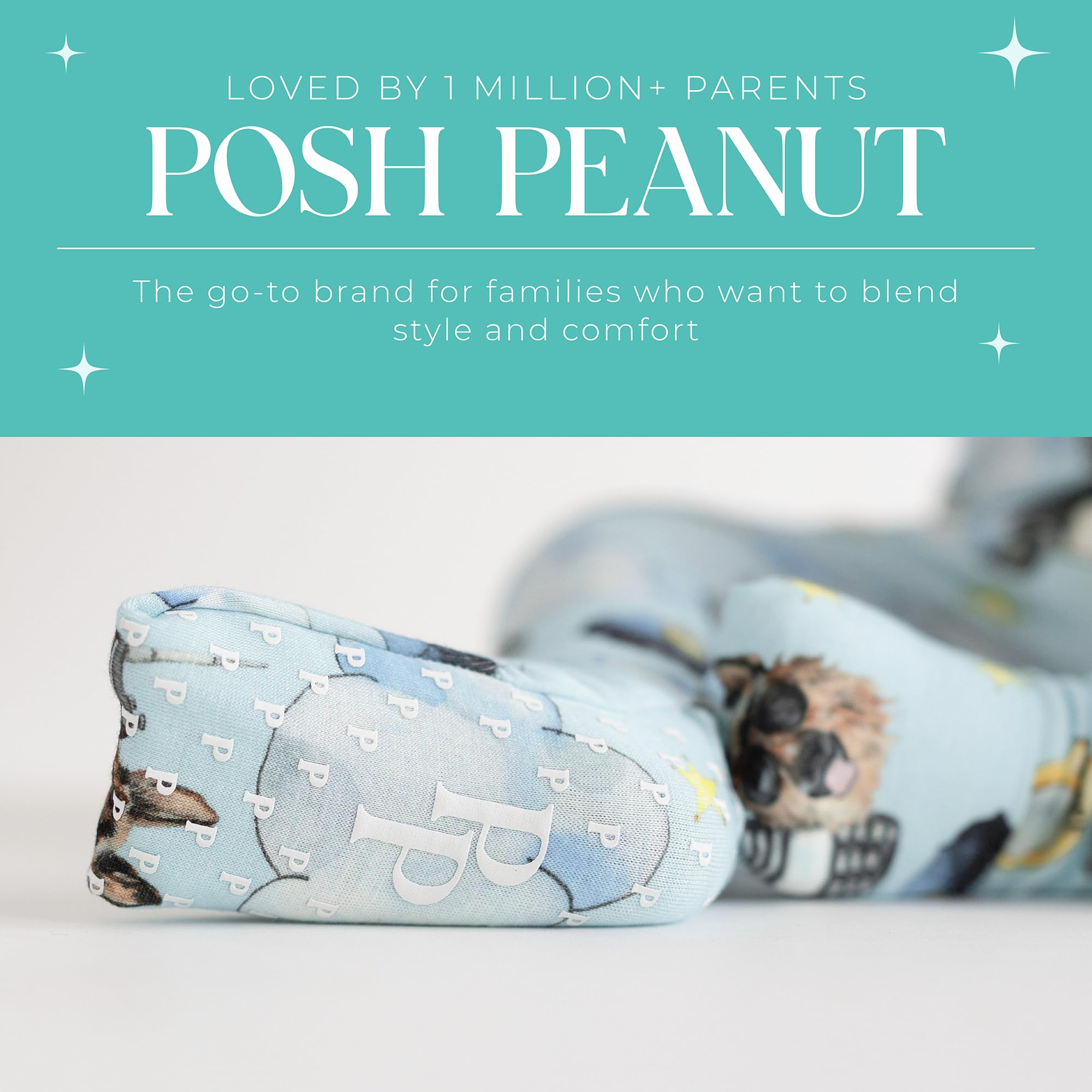 Posh Peanut sizes span newborn to toddler for growing babies.