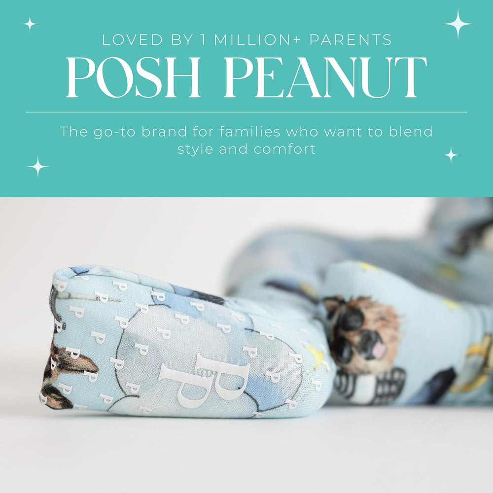 Posh Peanut sizes span newborn to toddler for growing babies.
