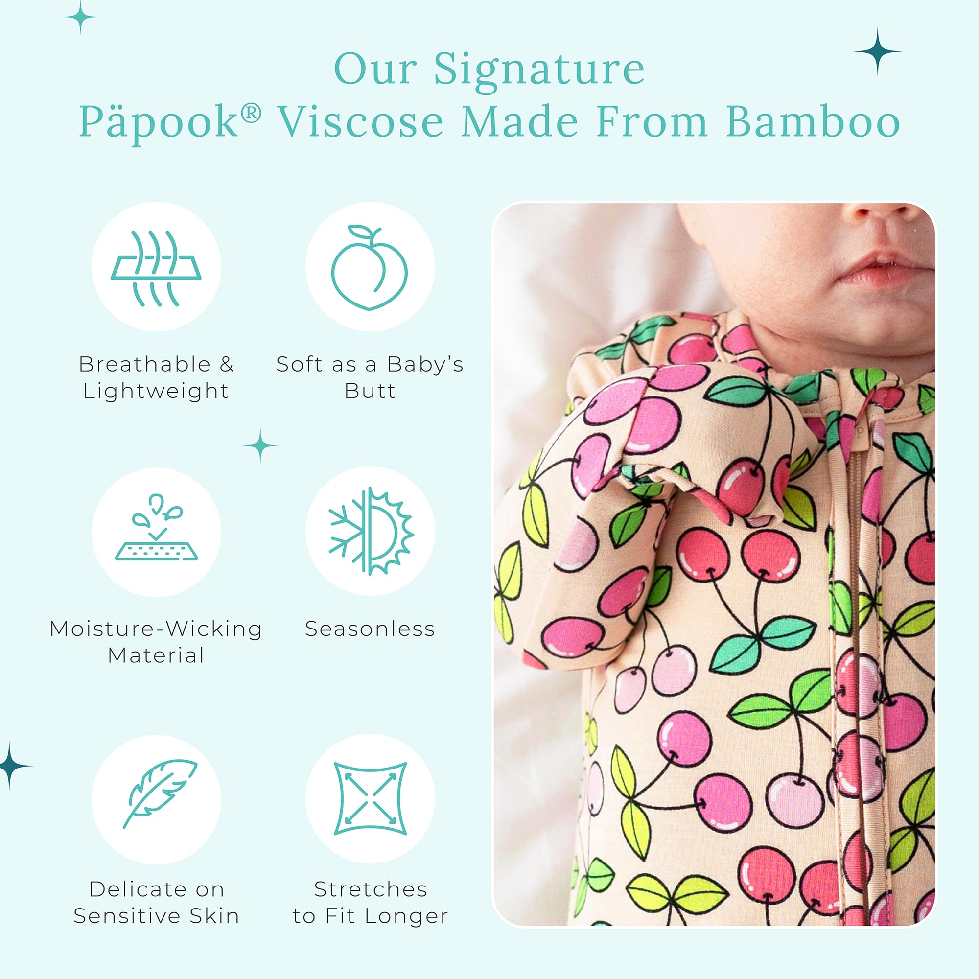 Posh Peanut sleepers illustrating top-and-bottom unzip for convenient changes
