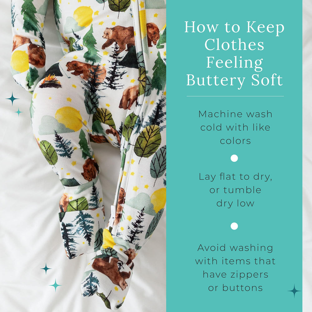 Soft skin-friendly Posh Peanut sleepers for gentle wear.