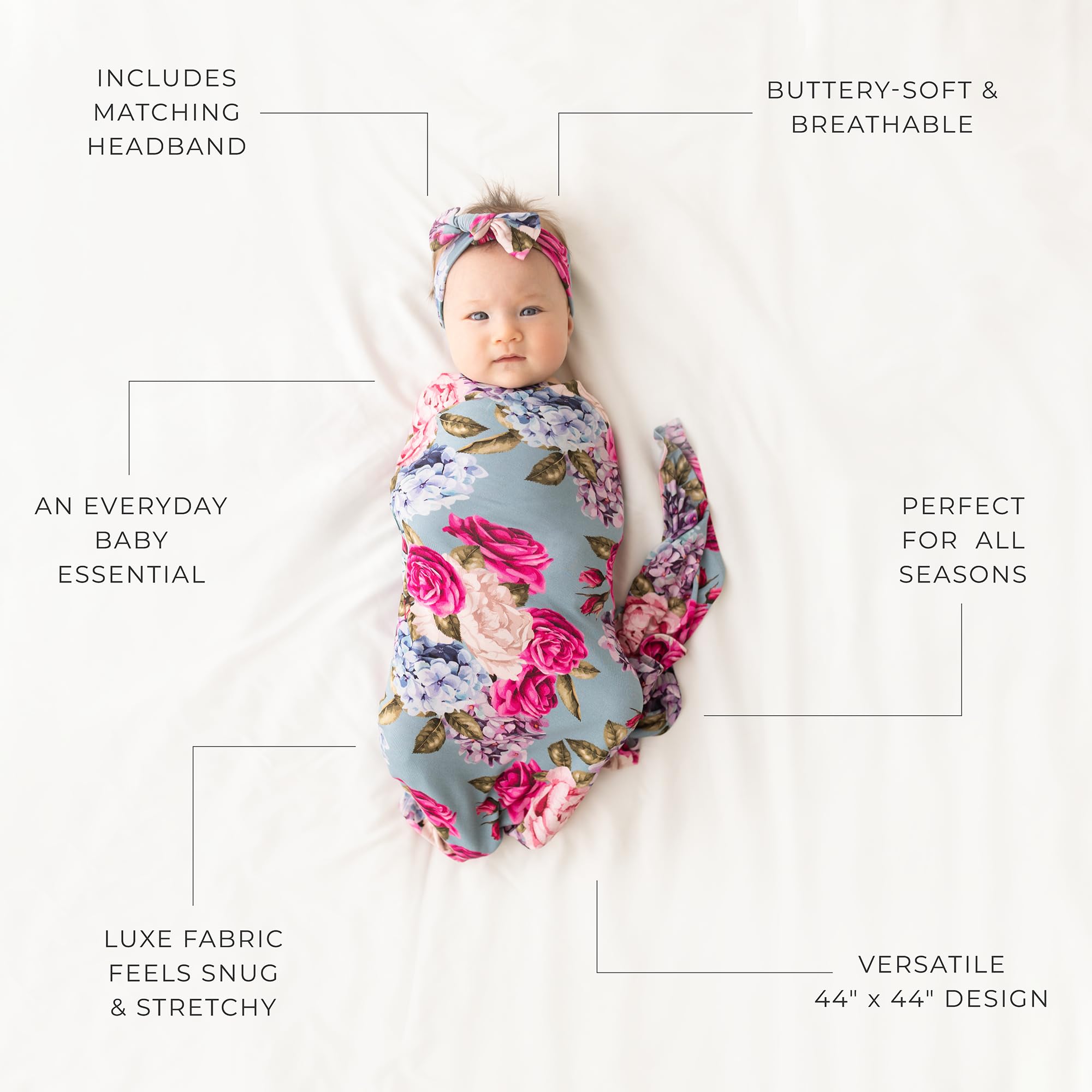 Posh Peanut stroller blanket keeps baby cozy during walks