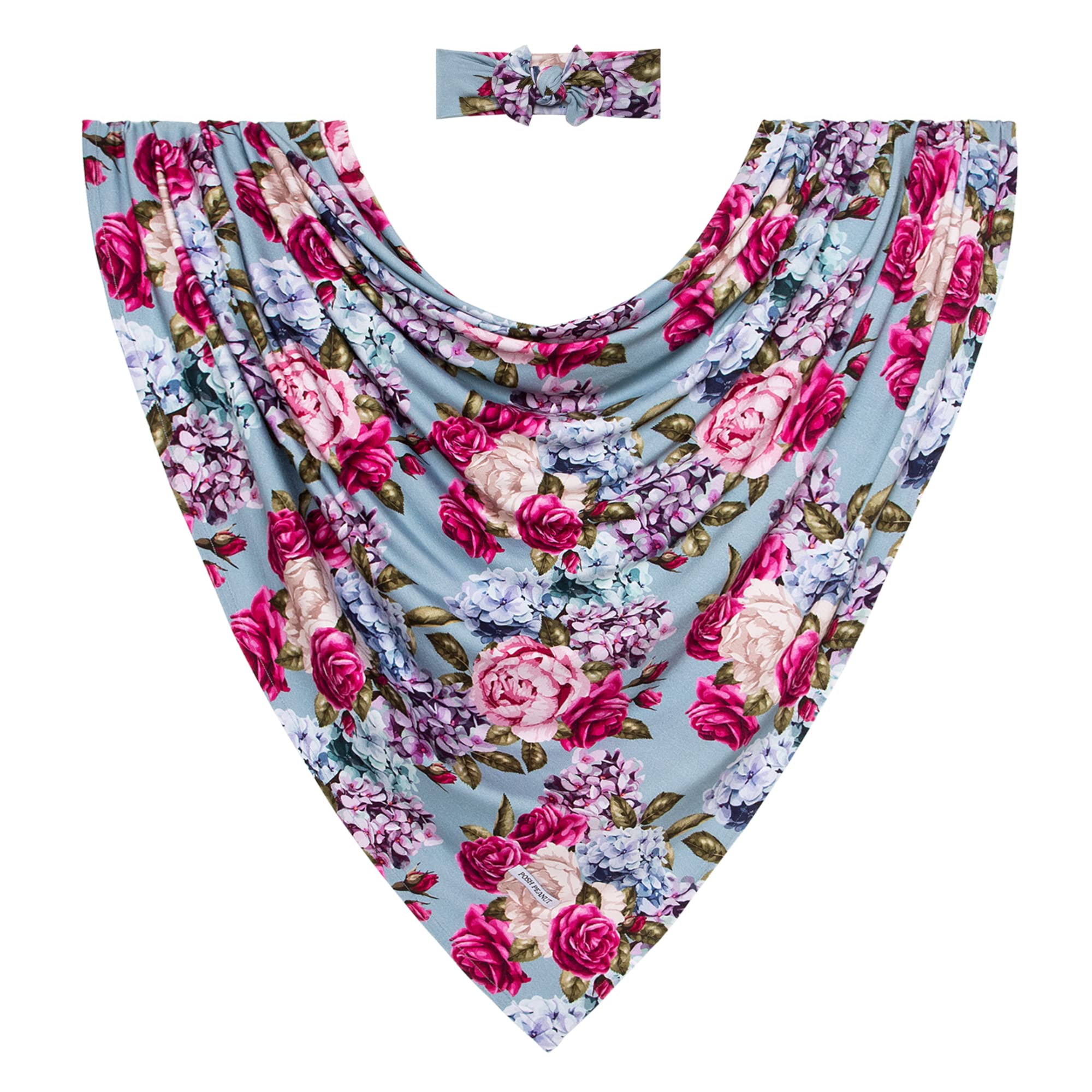Posh Peanut 44x44 swaddle blanket ready for versatile swaddling