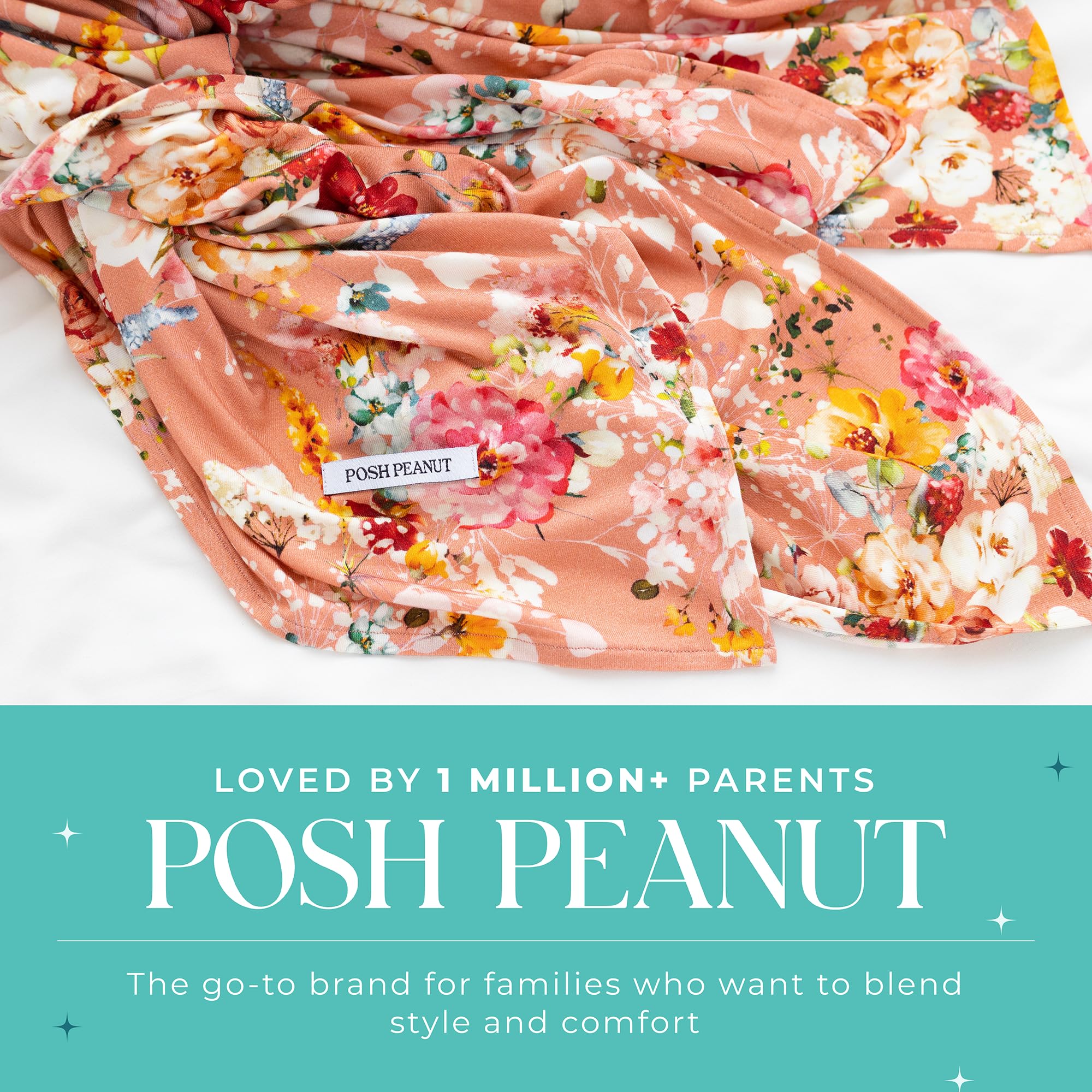 Posh Peanut swaddle-blanket nursing-cover versatile for on-the-go feeds.