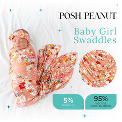 Posh Peanut swaddle-blanket stretchy-snug-wrap for a secure wrap.