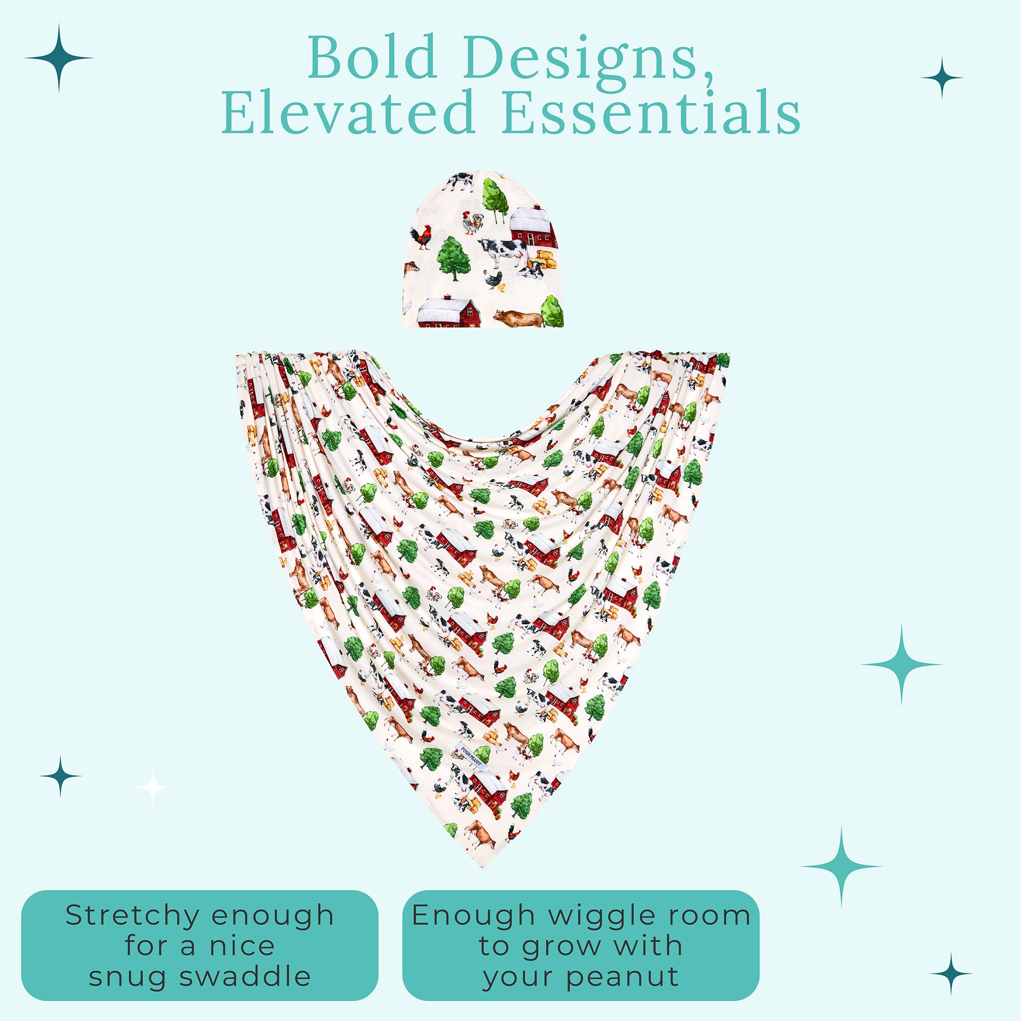 Posh Peanut care-friendly fabric that washes easily and dries quickly.