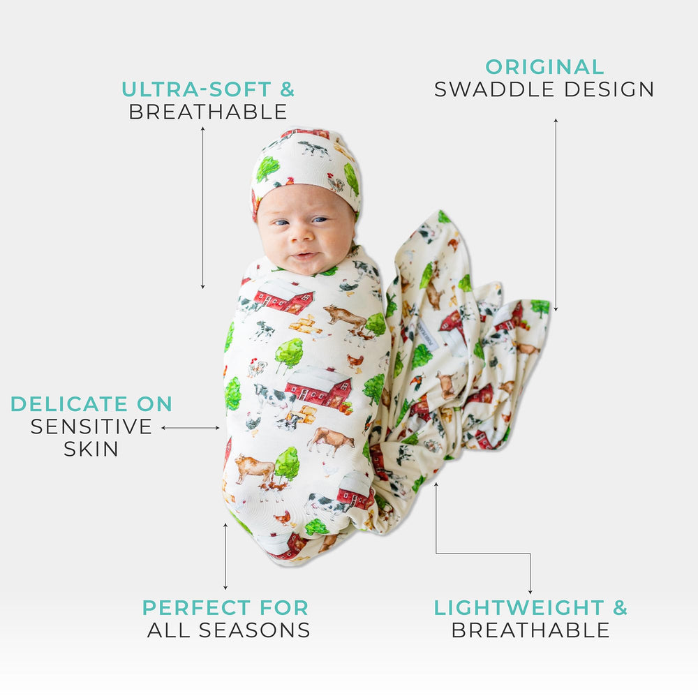 Posh Peanut swaddle prints variety highlights stylish patterns for photos.