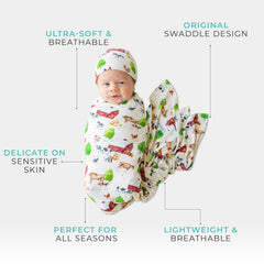Posh Peanut swaddle prints variety highlights stylish patterns for photos.