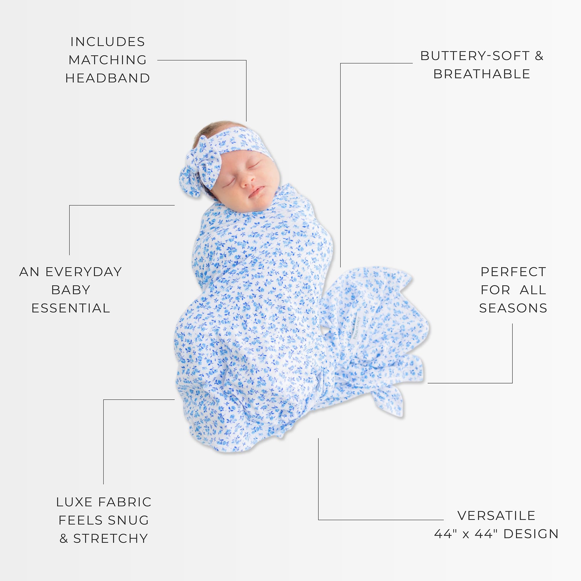 Posh Peanut mooncloud swaddle offers breathable wrap for comfort