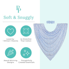 Posh Peanut rose bloom swaddle adds stylish warmth for baby