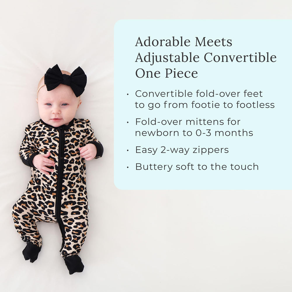 Posh Peanut two-way zipper sleeper offers top and bottom access for night changes.