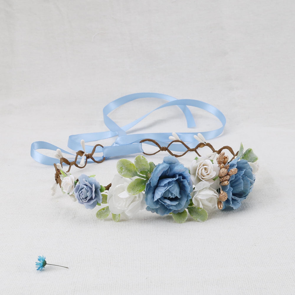 PoshMyra flower crown adjustable fit for 2-10 years