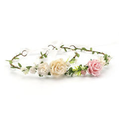 PoshMyra handcrafted pink ivory crown, perfect as a photo prop