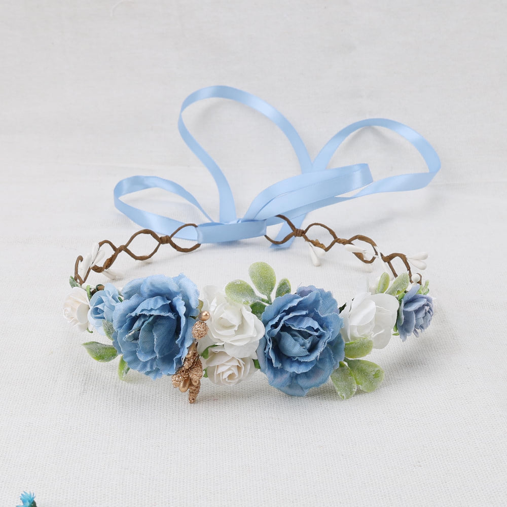 PoshMyra floral crown soft inside lining for gentle wear