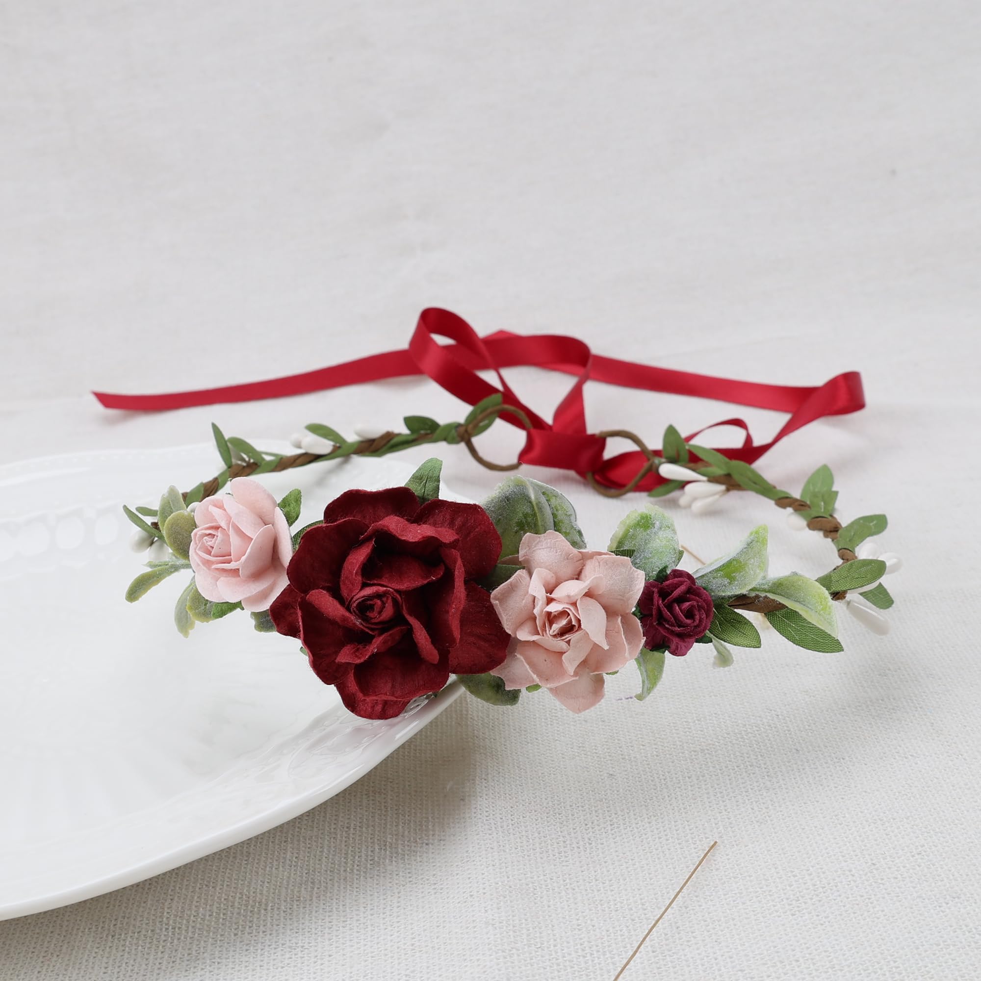 PoshMyra floral headpiece ideal for wedding photos and parties