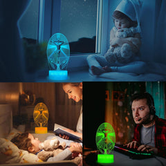 POSSHE Cross 3D Night Light features dimmable brightness for cozy, adjustable illumination.