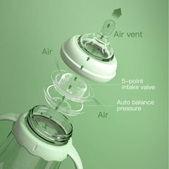 Potato glass bottle with wide nipple for natural latch support