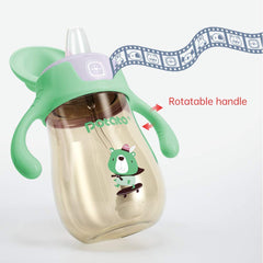 POTATO sippy cup cap with four-layer seal prevents leaks during use.