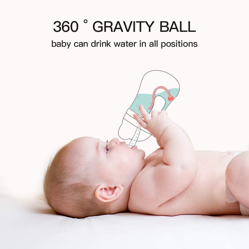 POTATO blue sippy cup with strap, ideal travel companion.