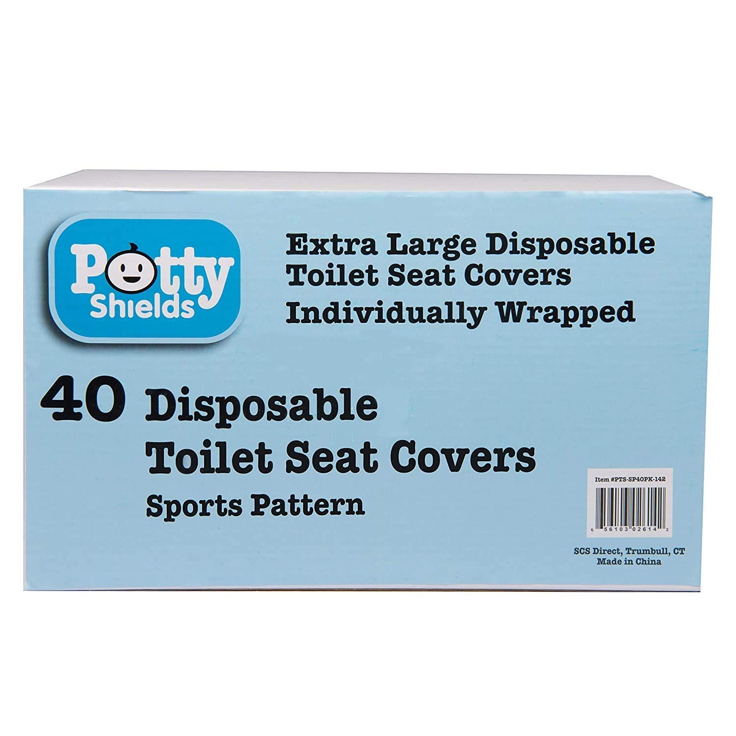 POTTY SHIELDS 40-pack offers multiple-use protection during trips.