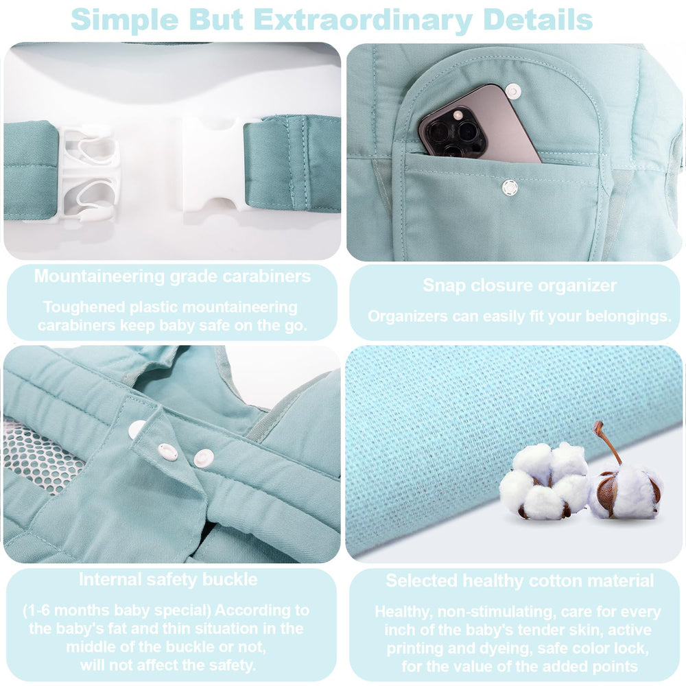 POVEN adjustable size fits family members as baby grows.