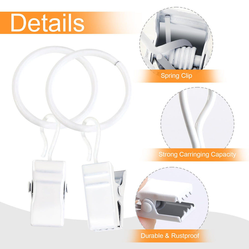 POVETIRE 30 metal ring hooks for wall decor in kindergarten—space-saving organization.