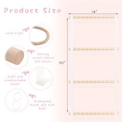 POVETIRE baby hair accessory storage hangs on wall for tidy shelves
