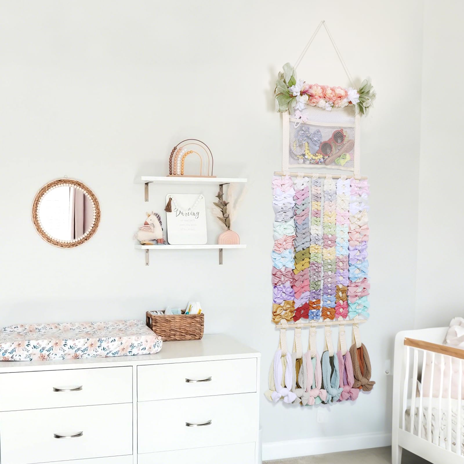 POVETIRE baby nursery decor adds cute premium ambiance while organizing essentials