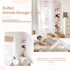 POVETIRE corner hanging storage shown horizontal and vertical for flexible display