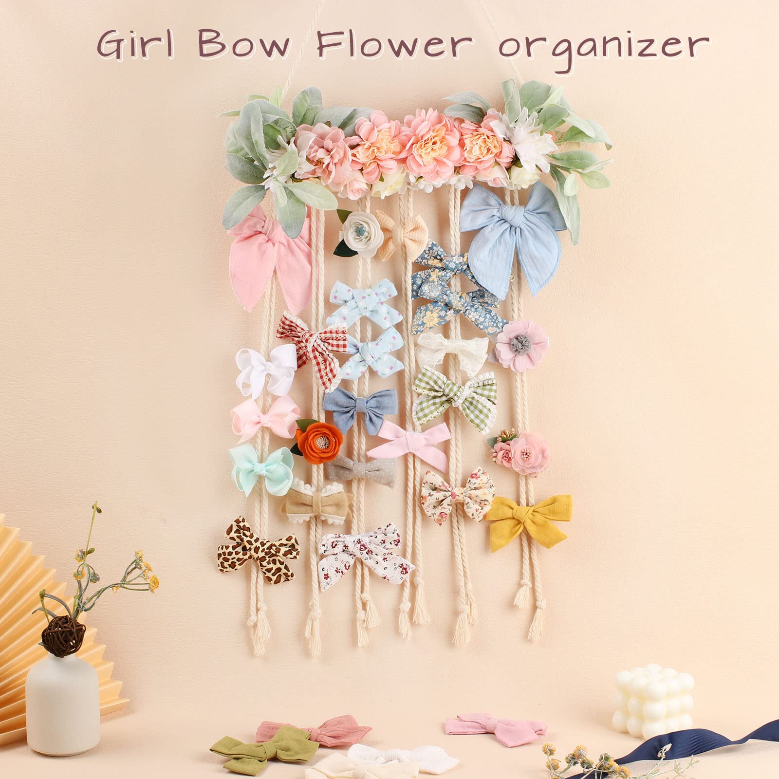 POVETIRE gift-ready bow organizer suitable for babies and girls.