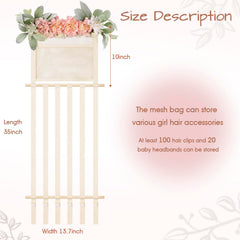 POVETIRE hair-accessories-storage organizes clips, bows, and headbands