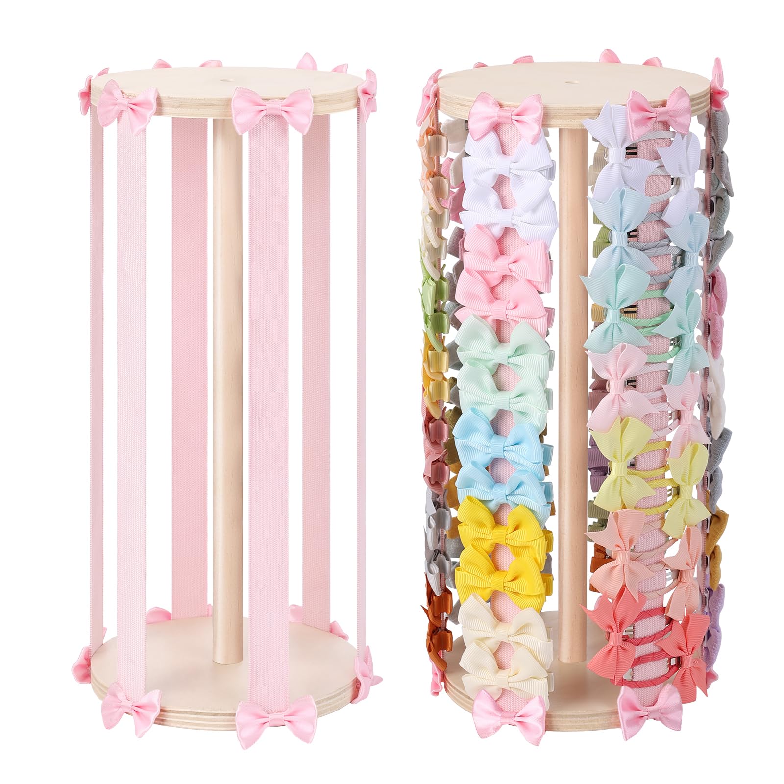 POVETIRE Hair Bow Holder pink neatly stores accessories for quick access