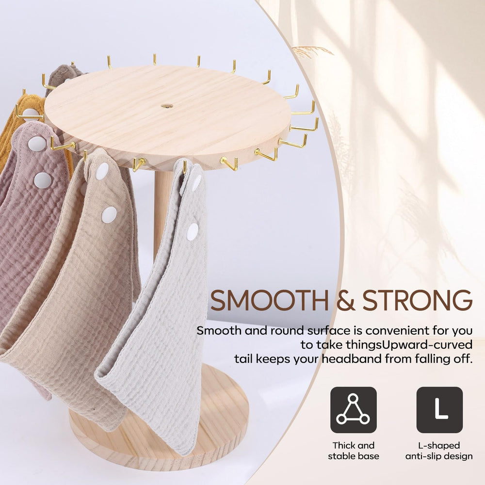 POVETIRE hair tie display nylon hairband keeps items visible and accessible.
