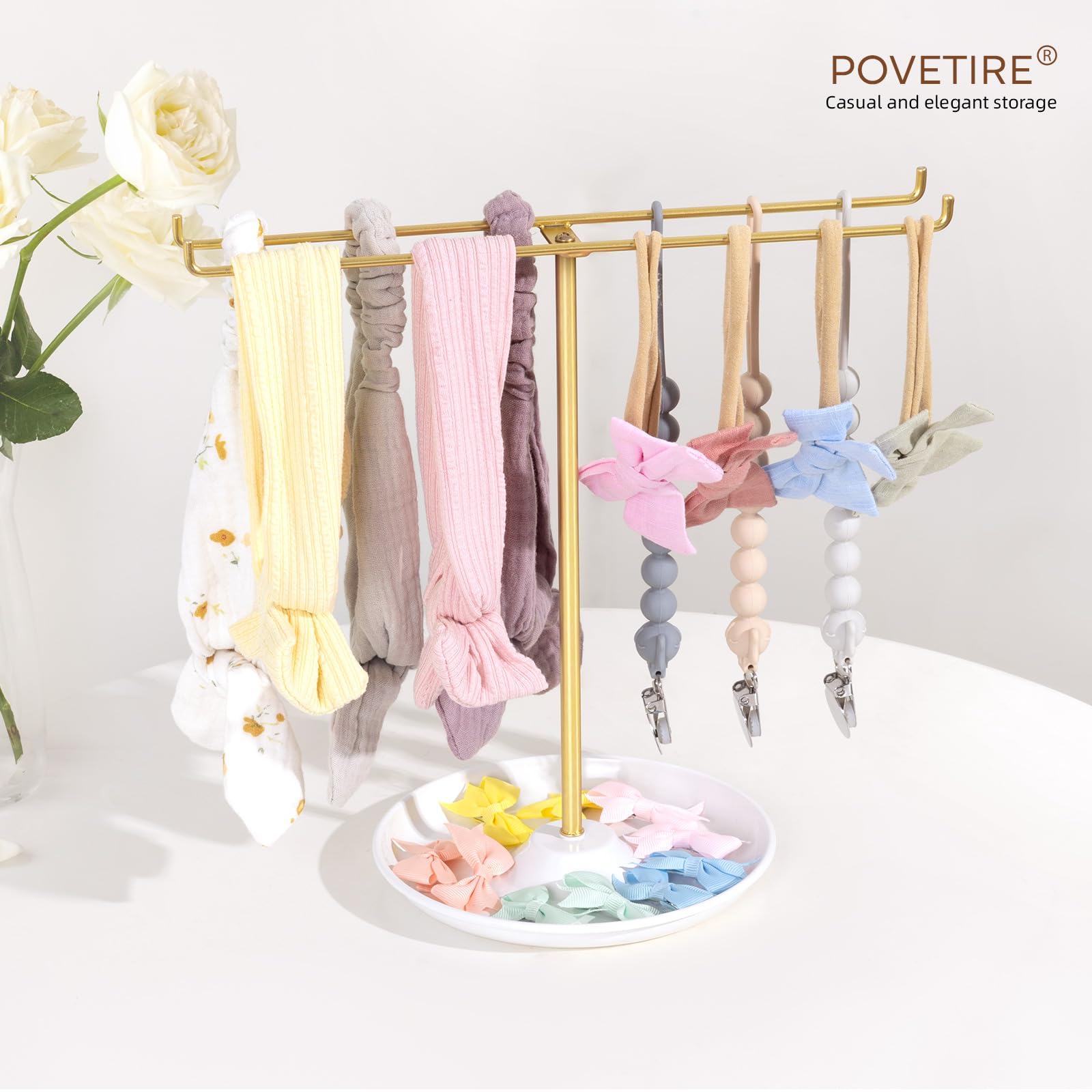 POVETIRE nursery decor-ready design complements any girls' room while organizing.