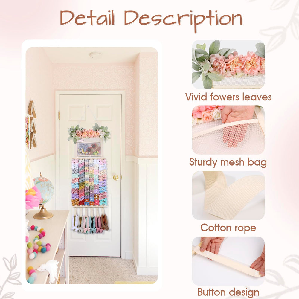 POVETIRE six-webbing five-hooks offer ample space for bows and clips
