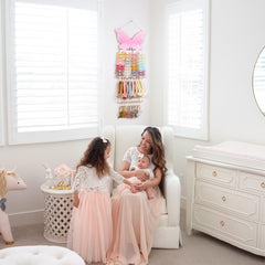 POVETIRE soft cotton fabric and wooden rod keep accessories safe