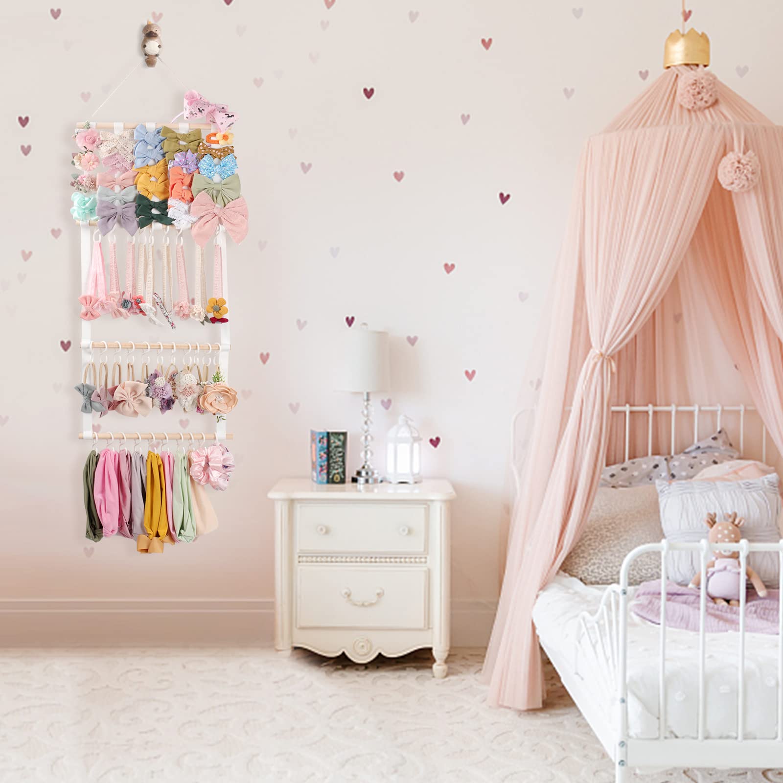 POVETIRE space-saving nursery decor keeps accessories within reach