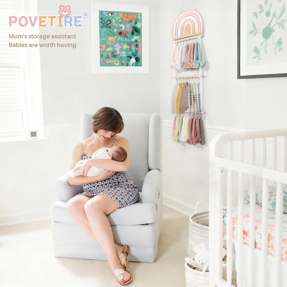 POVETIRE wood stick support provides sturdy retention for hats and clips