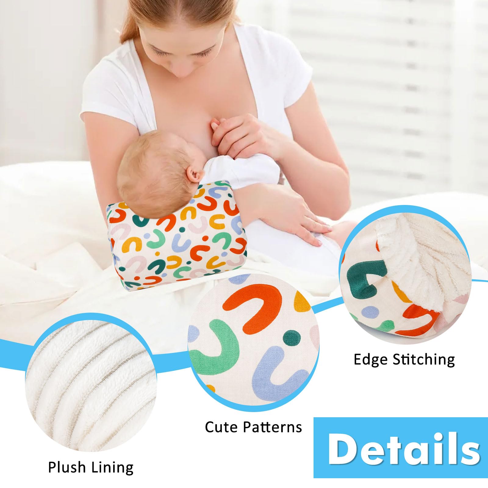 Compact Povkufii arm pillow ready for travel and outdoor feeding.