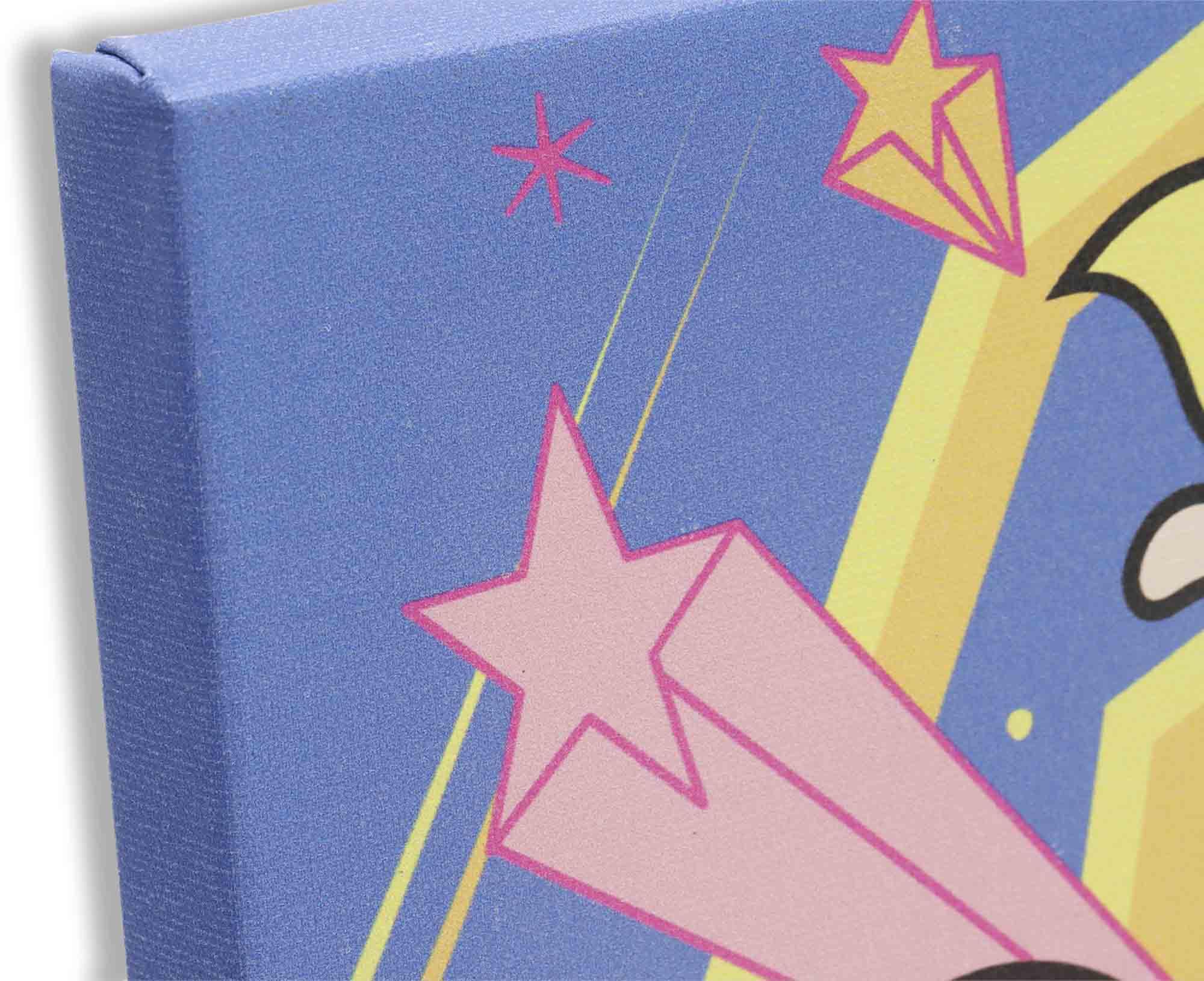 Powerpuff Girls canvas creates a colorful focal point in hallways