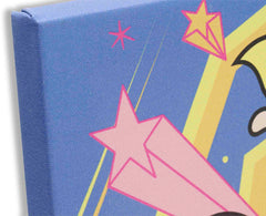 Powerpuff Girls canvas creates a colorful focal point in hallways